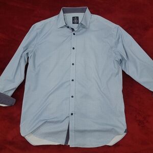 Construct Slim Fit Casual Button Down Shirt with Subtle Pattern